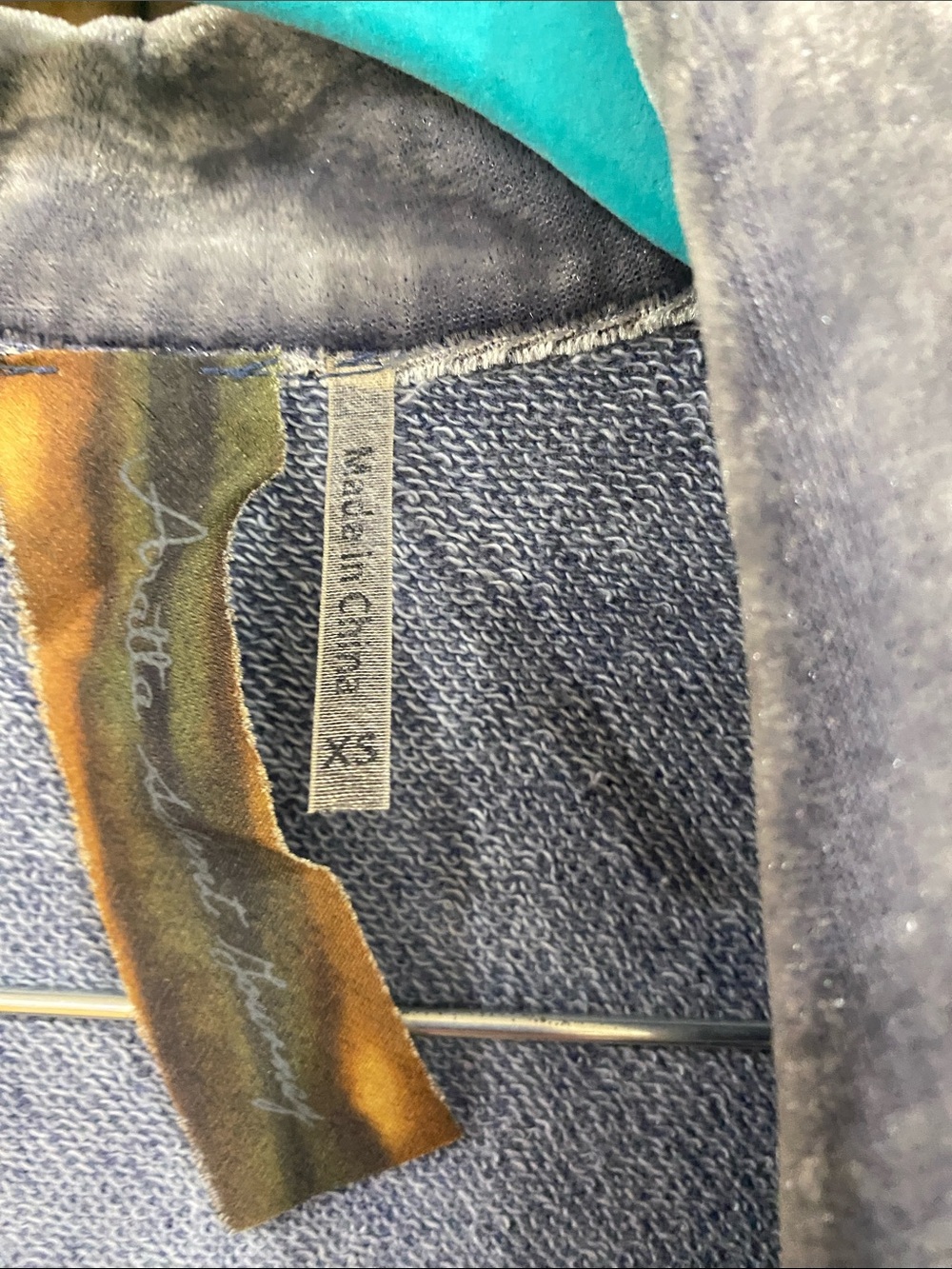 Aratta Colonial long Coat in Faded Blue with Ribbon Medal Accent - Picture 3 of 8